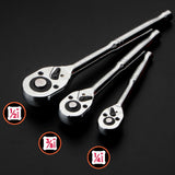 Maxbell Two Way Ratchet Handle Professional Heavy Duty Steel Sturdy Wrench Tool 1/2