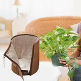 Maxbell Multifuntional Winter Plant Freeze Covers Reusable for Winter Potted Flowers L Coffee