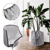 Maxbell Multifuntional Winter Plant Freeze Covers Reusable for Winter Potted Flowers Large Gray