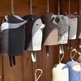 Maxbell Rustic Wind Chime Soothing Melody Clear Sound for Collection Gift Ornament Mice Brown