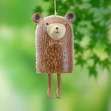 Maxbell Rustic Wind Chime Soothing Melody Clear Sound for Collection Gift Ornament Mice Brown