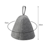 Maxbell Felt Bath Hat Russian Bath Hat for Steam Room Bathroom Accessories Unisex Grey