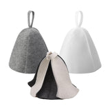 Maxbell Felt Bath Hat Russian Bath Hat for Steam Room Bathroom Accessories Unisex Grey