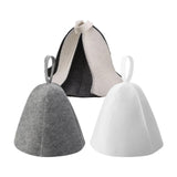 Maxbell Felt Bath Hat Russian Bath Hat for Steam Room Bathroom Accessories Unisex Grey