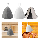 Maxbell Felt Bath Hat Russian Bath Hat for Steam Room Bathroom Accessories Unisex Grey