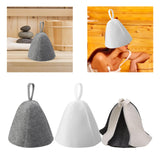 Maxbell Felt Bath Hat Russian Bath Hat for Steam Room Bathroom Accessories Unisex Grey