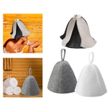 Maxbell Felt Bath Hat Russian Bath Hat for Steam Room Bathroom Accessories Unisex Grey