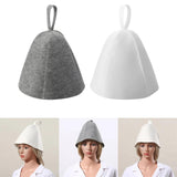 Maxbell Felt Bath Hat Russian Bath Hat for Steam Room Bathroom Accessories Unisex Grey