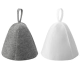 Maxbell Felt Bath Hat Russian Bath Hat for Steam Room Bathroom Accessories Unisex Grey