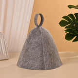 Maxbell Felt Bath Hat Russian Bath Hat for Steam Room Bathroom Accessories Unisex Grey