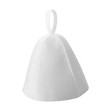 Maxbell Felt Bath Hat Russian Bath Hat for Steam Room Bathroom Accessories Unisex White