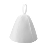 Maxbell Felt Bath Hat Russian Bath Hat for Steam Room Bathroom Accessories Unisex White