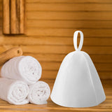 Maxbell Felt Bath Hat Russian Bath Hat for Steam Room Bathroom Accessories Unisex White