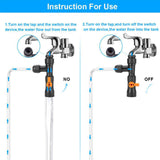 Maxbell Water Changer Kit Faucet Nozzles Connectors Fittings Fish Tank Assembly