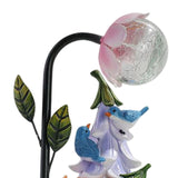 Maxbell Solar Statue Light Cute Sculpture Ornament Solar Powered Lamp for Backyard Bird House