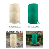 Maxbell Plant Cover Protecting Bag Winter Shrub Jacket Cold Frost Protection Beige 60cmx80cm