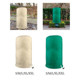 Maxbell Plant Cover Protecting Bag Winter Shrub Jacket Cold Frost Protection Beige 60cmx80cm