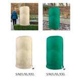 Maxbell Plant Cover Protecting Bag Winter Shrub Jacket Cold Frost Protection Beige 60cmx80cm