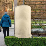 Maxbell Plant Cover Protecting Bag Winter Shrub Jacket Cold Frost Protection Beige 60cmx80cm