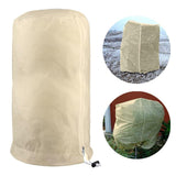 Maxbell Plant Cover Protecting Bag Winter Shrub Jacket Cold Frost Protection Beige 60cmx80cm