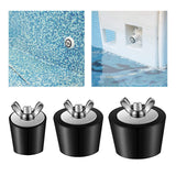 Maxbell 3x 25mm/38mm/51mm Pool Winterizing Plug Fitting Pool Parts Durable Replace