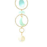Maxbell Hanging Pendant Prisms Decor with Chain Ornament for Wall Car Decoration Green
