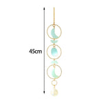 Maxbell Hanging Pendant Prisms Decor with Chain Ornament for Wall Car Decoration Green