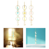 Maxbell Hanging Pendant Prisms Decor with Chain Ornament for Wall Car Decoration Green