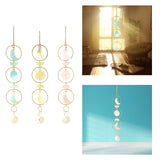 Maxbell Hanging Pendant Prisms Decor with Chain Ornament for Wall Car Decoration Green