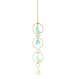 Maxbell Hanging Pendant Prisms Decor with Chain Ornament for Wall Car Decoration Green