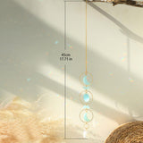 Maxbell Hanging Pendant Prisms Decor with Chain Ornament for Wall Car Decoration Green