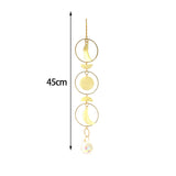Maxbell Hanging Pendant Prisms Decor with Chain Ornament for Wall Car Decoration Yellow