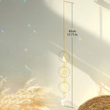 Maxbell Hanging Pendant Prisms Decor with Chain Ornament for Wall Car Decoration Yellow