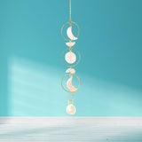 Maxbell Hanging Pendant Prisms Decor with Chain Ornament for Wall Car Decoration Pink