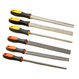 Maxbell Wood Rasps with Hand Grip Handle Burrs Flat &Half round and round for Carpenter thick Flat file