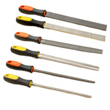 Maxbell Wood Rasps with Hand Grip Handle Burrs Flat &Half round and round for Carpenter thick Flat file
