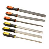 Maxbell Wood Rasps with Hand Grip Handle Burrs Flat &Half round and round for Carpenter thick Flat file