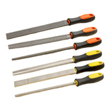 Maxbell Wood Rasps with Hand Grip Handle Burrs Flat &Half round and round for Carpenter thick Flat file