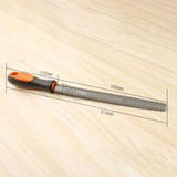 Maxbell Wood Rasps with Hand Grip Handle Burrs Flat &Half round and round for Carpenter Thick Halfround file
