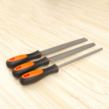 Maxbell Wood Rasps with Hand Grip Handle Burrs Flat &Half round and round for Carpenter thick round file