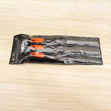 Maxbell Wood Rasps with Hand Grip Handle Burrs Flat &Half round and round for Carpenter thick round file