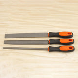 Maxbell Wood Rasps with Hand Grip Handle Burrs Flat &Half round and round for Carpenter thick round file