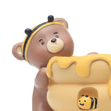 Maxbell Cute Flower Planter Resin Ornament Decorative for Windowsill Desk Home Decor Honey Pot Bear