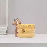 Maxbell Cute Flower Planter Resin Ornament Decorative for Windowsill Desk Home Decor Honey Pot Bear