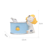 Maxbell Cute Flower Planter Resin Ornament Decorative for Windowsill Desk Home Decor Canned Cat