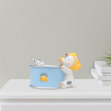 Maxbell Cute Flower Planter Resin Ornament Decorative for Windowsill Desk Home Decor Canned Cat