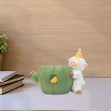 Maxbell Cute Flower Planter Resin Ornament Decorative for Windowsill Desk Home Decor Sheep