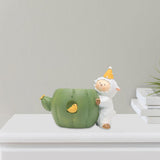 Maxbell Cute Flower Planter Resin Ornament Decorative for Windowsill Desk Home Decor Sheep