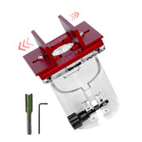 Maxbell Hand Router Connector Wood Trimmer Slotting Locator Limit Sliding Chute with 1 Bit