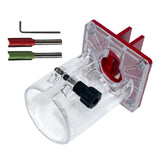 Maxbell Hand Router Connector Wood Trimmer Slotting Locator Limit Sliding Chute with 2 Bits